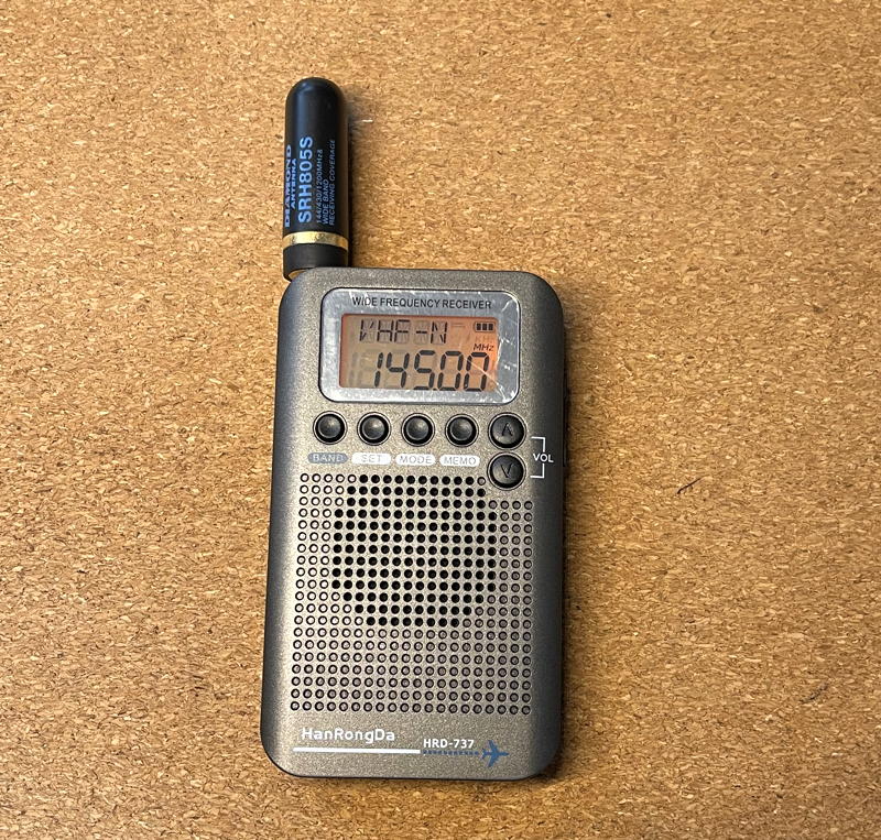 ZHIWHIS エアバンド受信機 ポータブルラジオ ポケットBCLラジオ 充電式